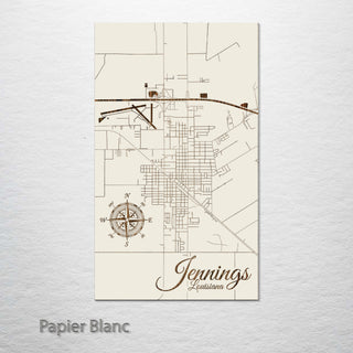 Jennings, Louisiana Street Map