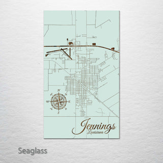 Jennings, Louisiana Street Map