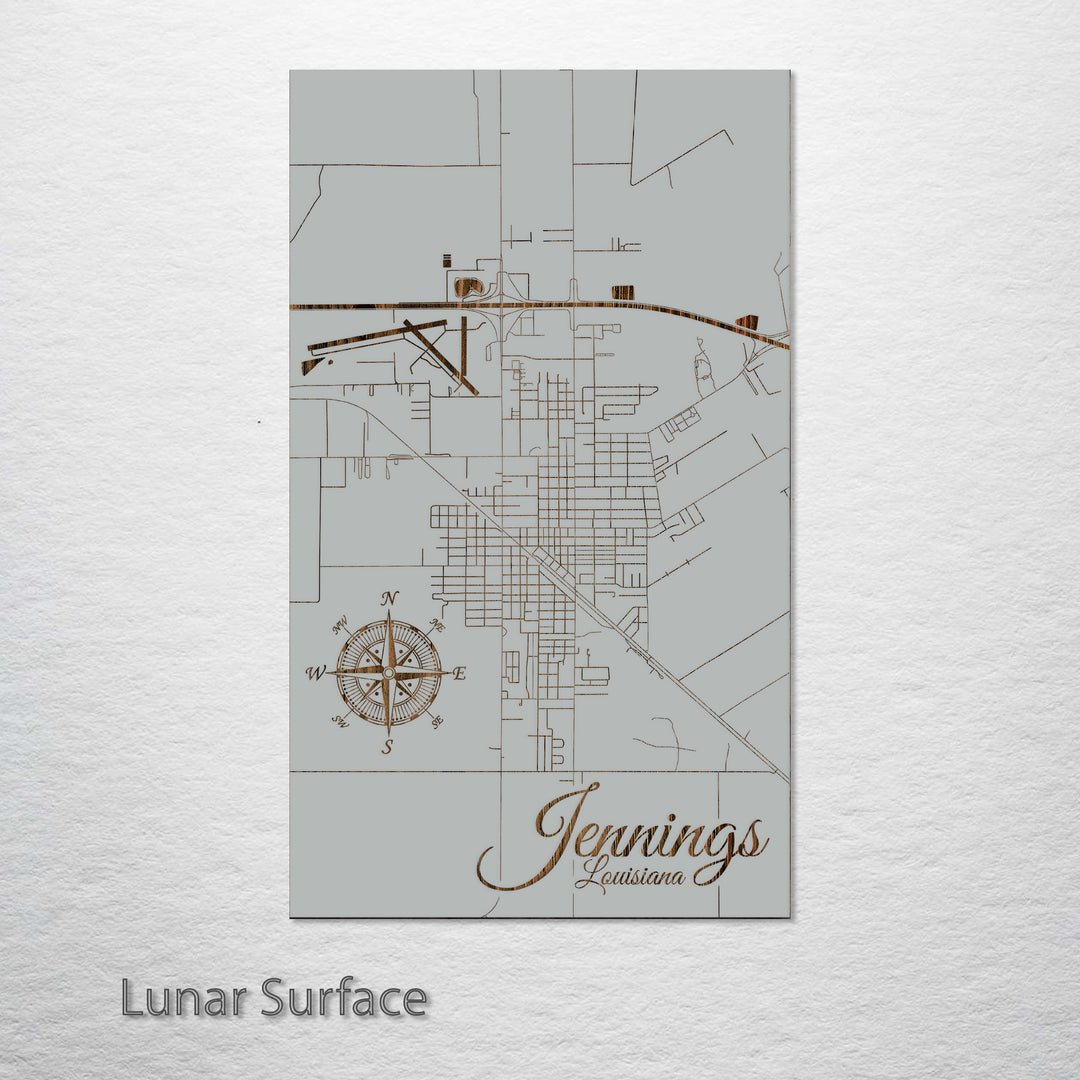Jennings, Louisiana Street Map