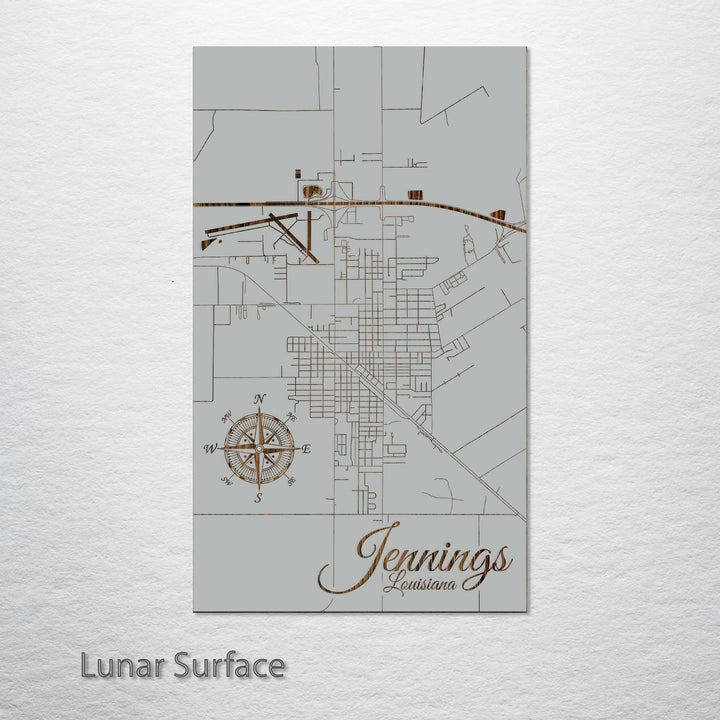 Jennings, Louisiana Street Map
