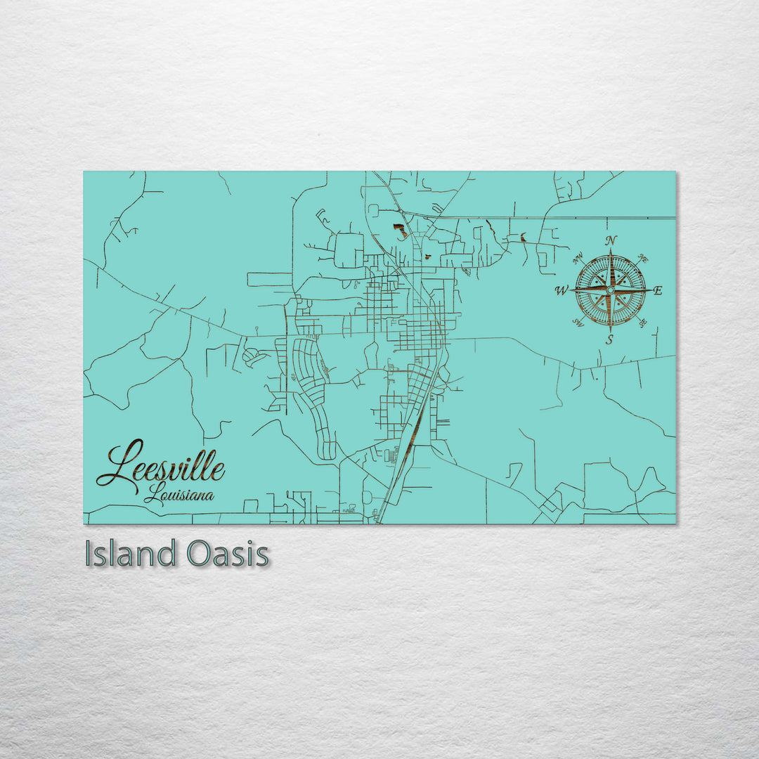 Leesville, Louisiana Street Map