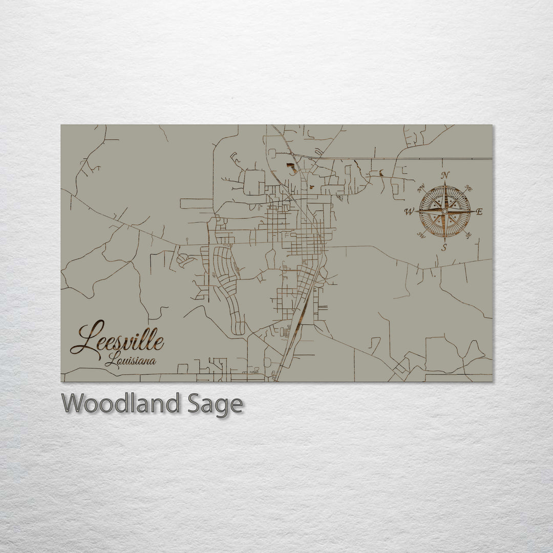 Leesville, Louisiana Street Map