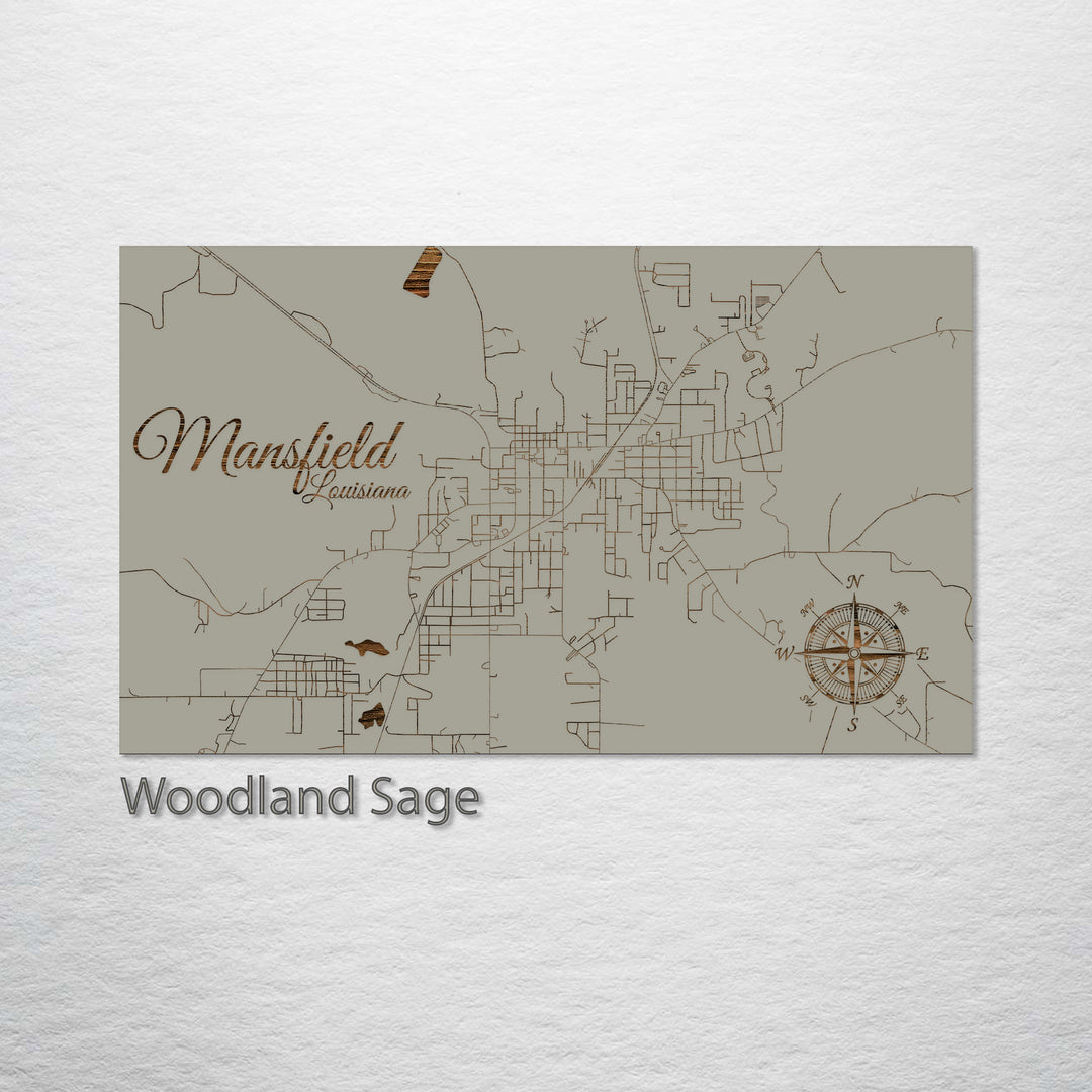 Mansfield, Louisiana Street Map