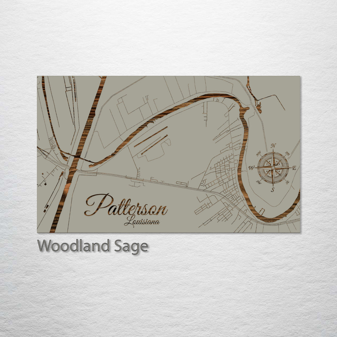 Patterson, Louisiana Street Map