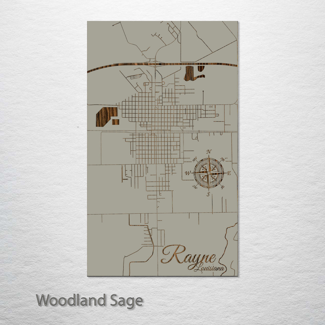 Rayne, Louisiana Street Map