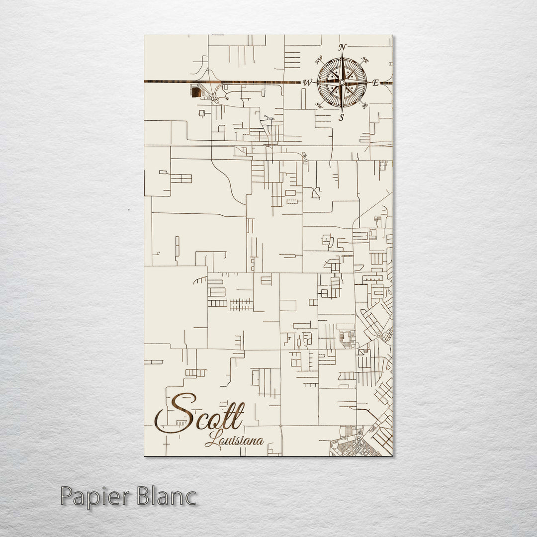 Scott, Louisiana Street Map