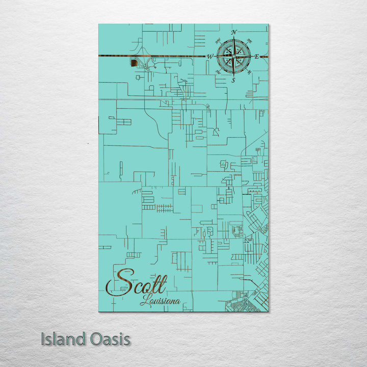Scott, Louisiana Street Map