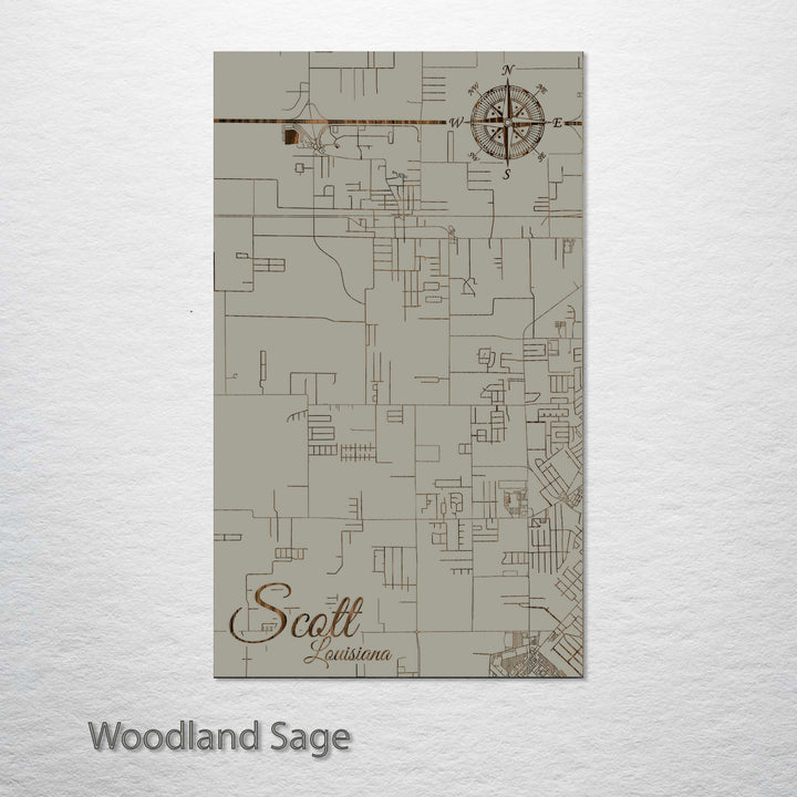 Scott, Louisiana Street Map