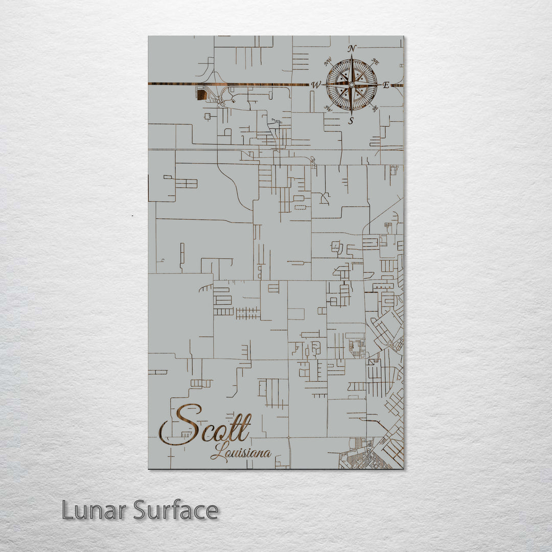 Scott, Louisiana Street Map