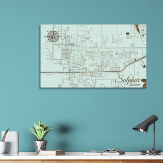 Sulphur, Louisiana Street Map