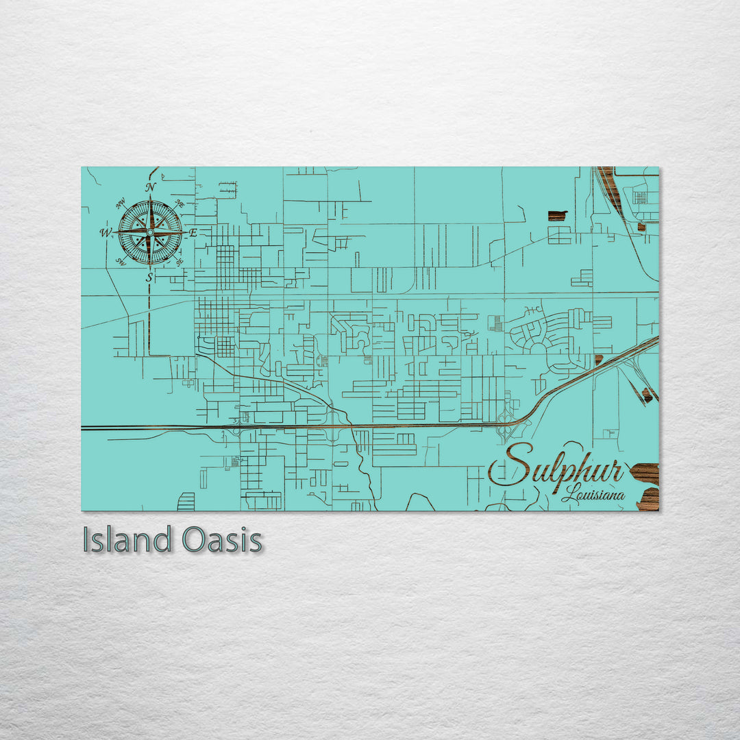 Sulphur, Louisiana Street Map