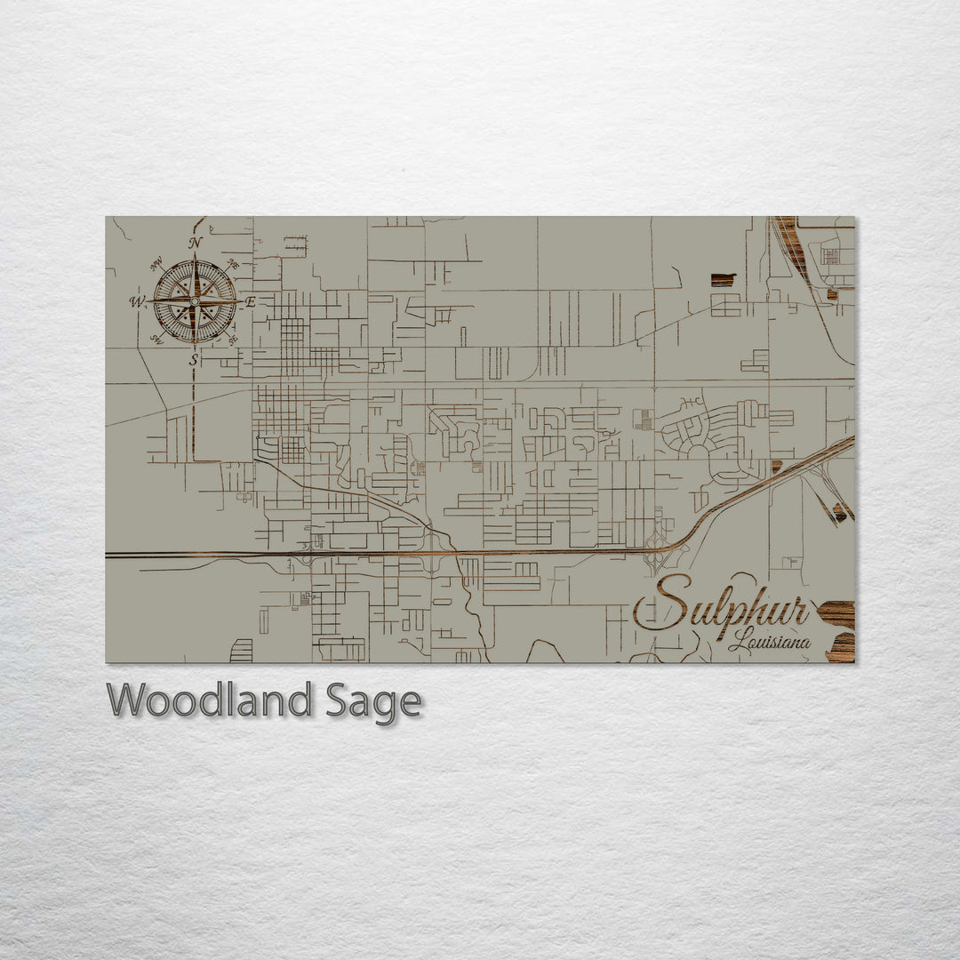 Sulphur, Louisiana Street Map