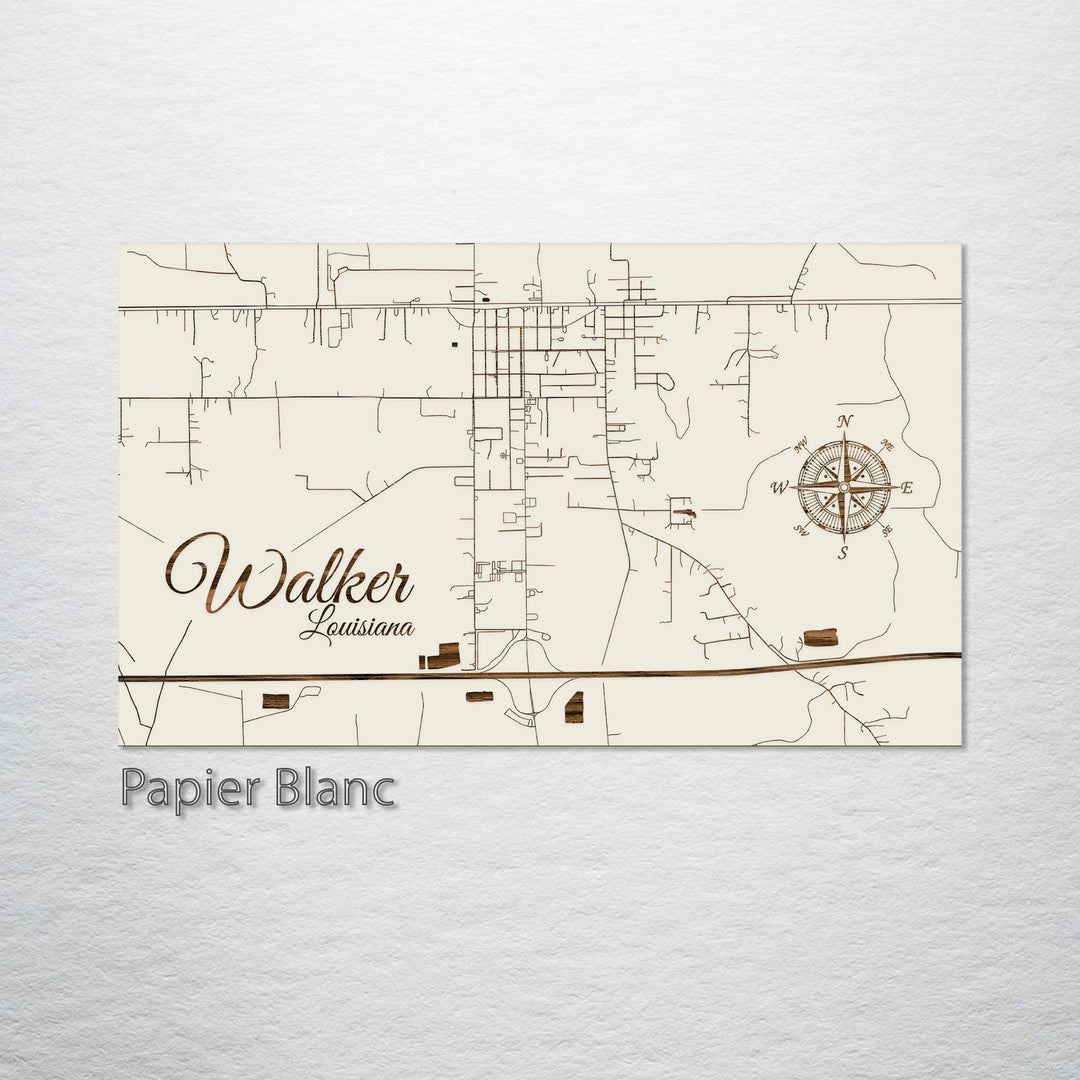 Walker, Louisiana Street Map