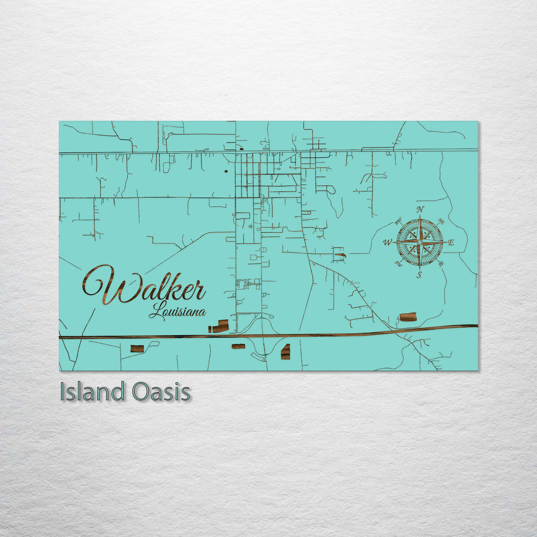 Walker, Louisiana Street Map