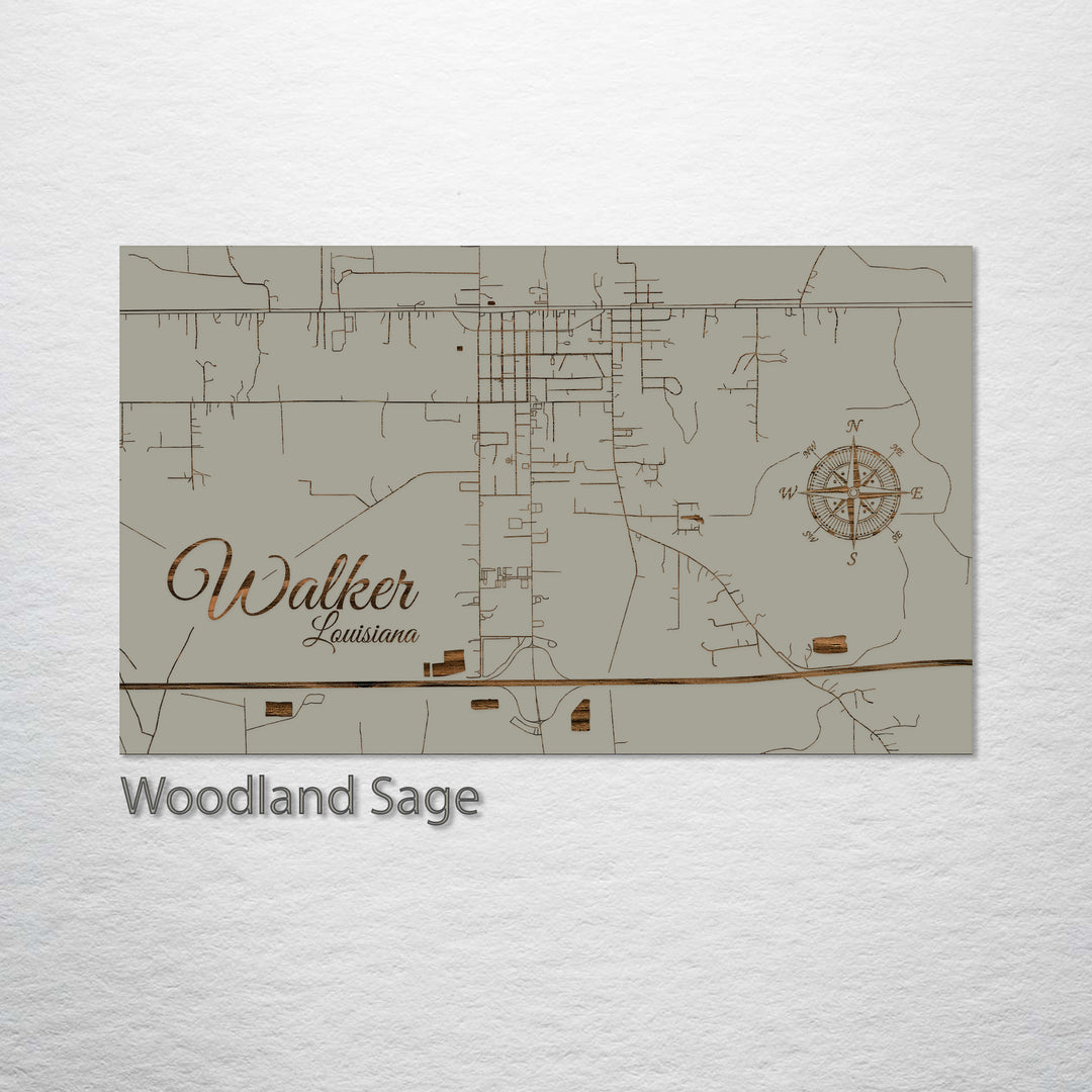 Walker, Louisiana Street Map