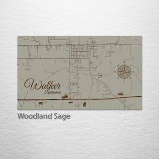 Walker, Louisiana Street Map