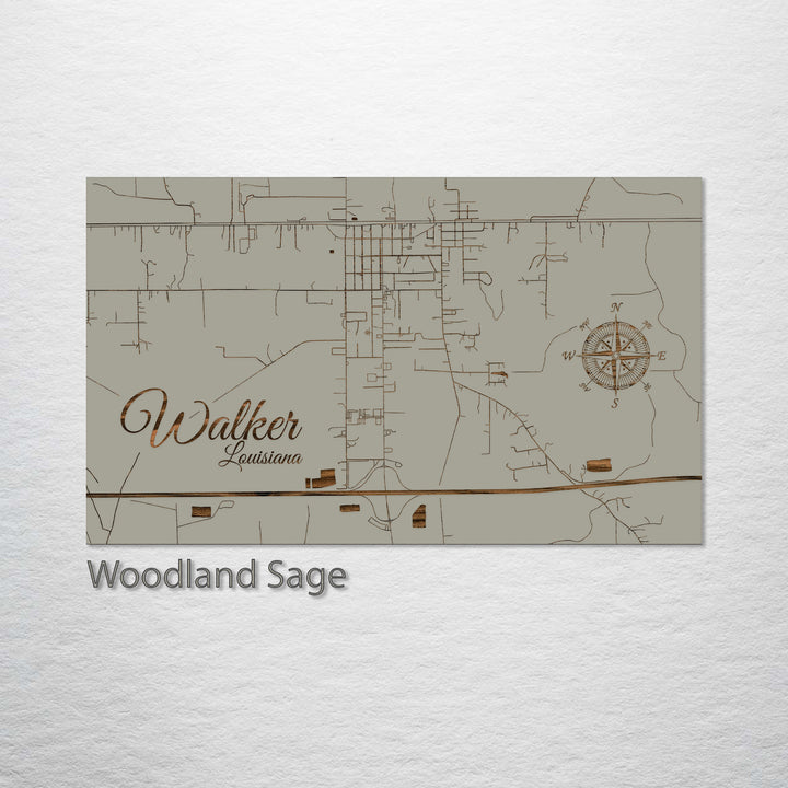 Walker, Louisiana Street Map