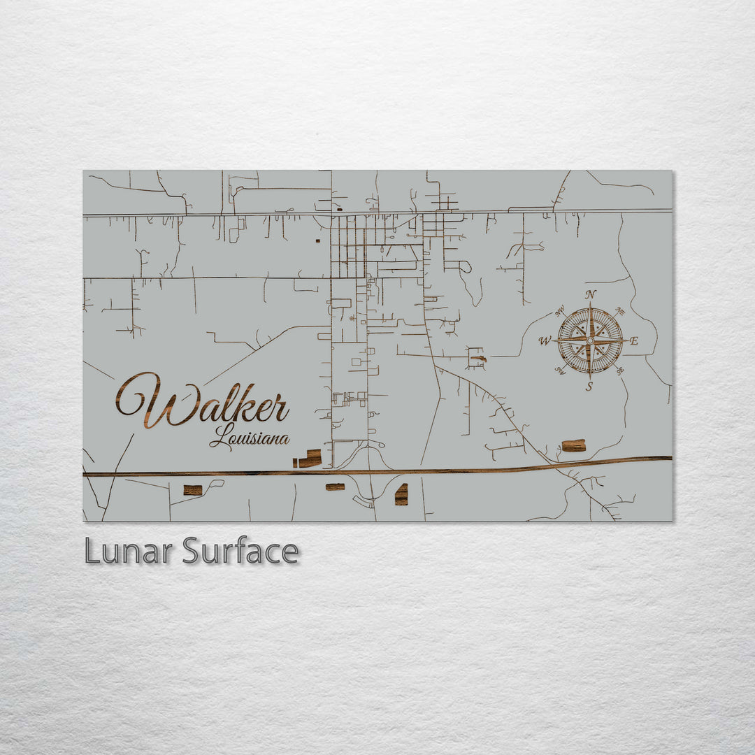 Walker, Louisiana Street Map