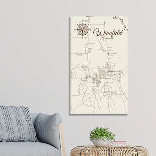 Winnfield, Louisiana Street Map