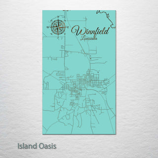 Winnfield, Louisiana Street Map