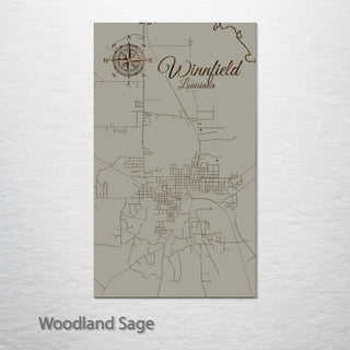 Winnfield, Louisiana Street Map