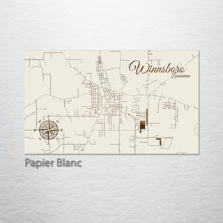 Winnsboro, Louisiana Street Map