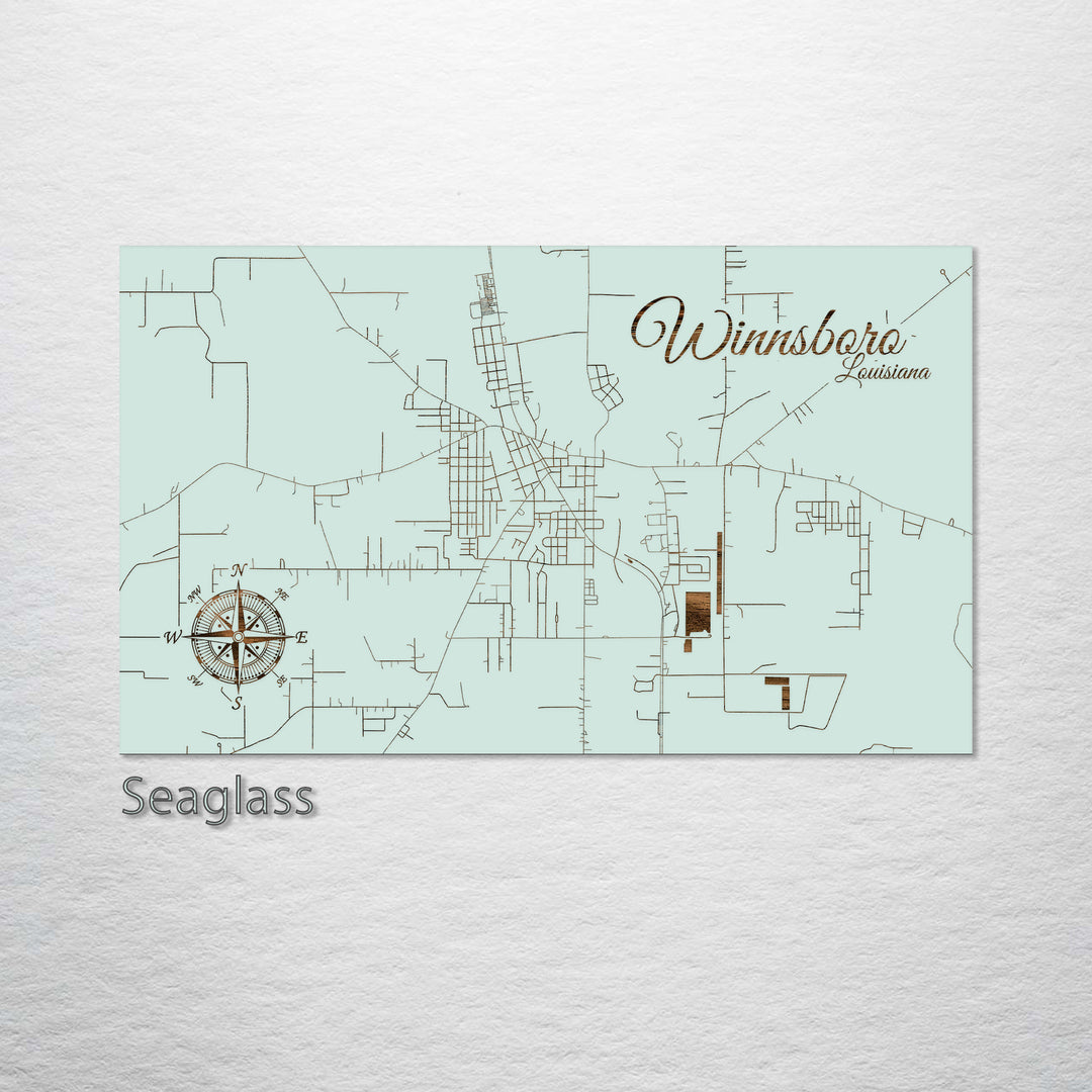 Winnsboro, Louisiana Street Map