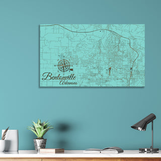 Bentonville, Arkansas Street Map
