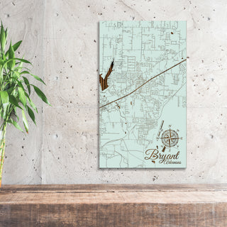 Bryant, Arkansas Street Map