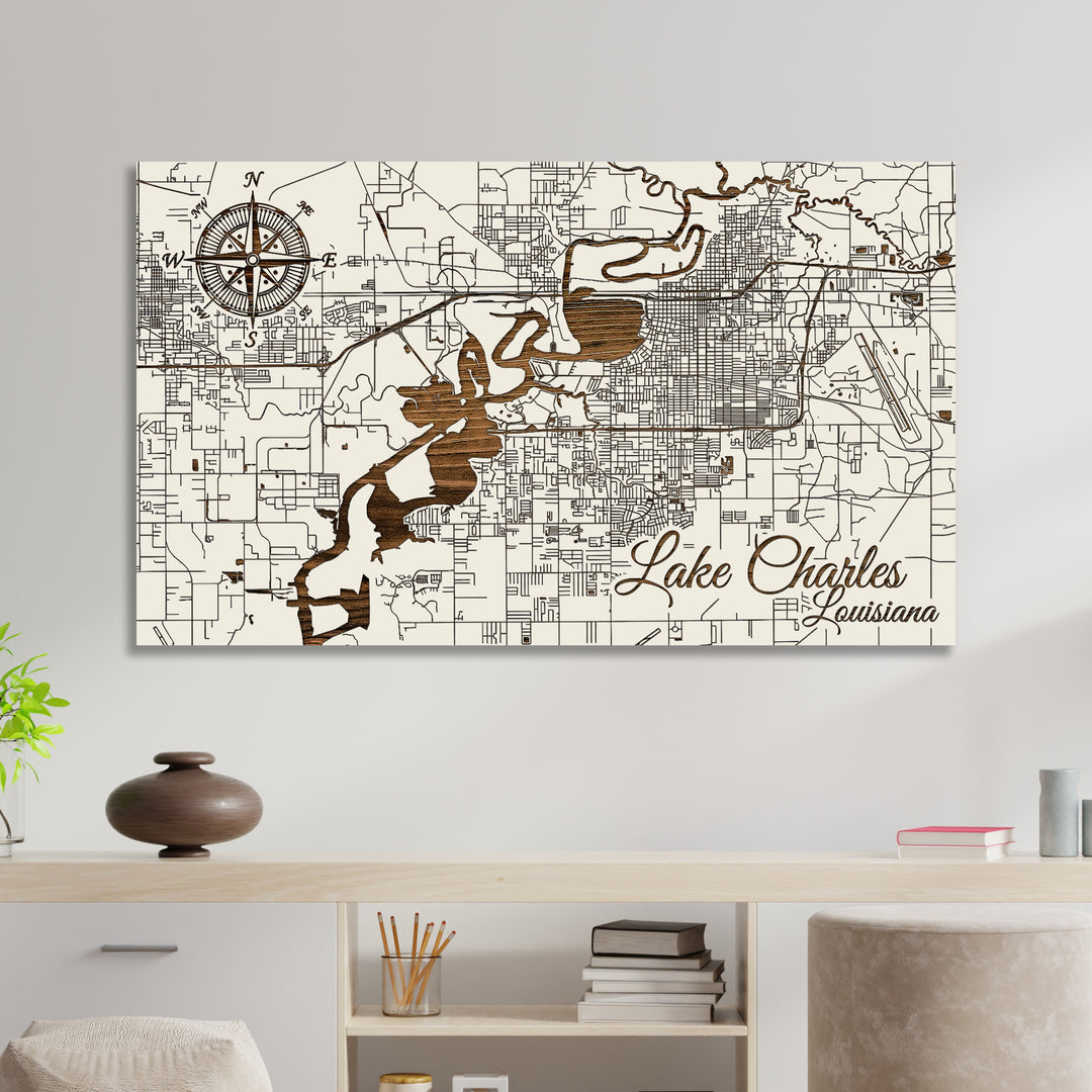 Lake Charles, Louisiana Street Map