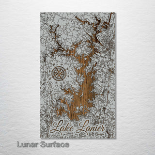 Lake Lanier, Georgia Street Map - Fire & Pine