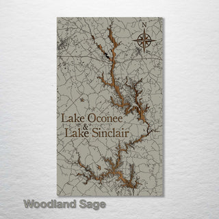 Lake Oconee & Lake Sinclair, Georgia - Fire & Pine