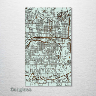 Lansing, Michigan Street Map - Fire & Pine