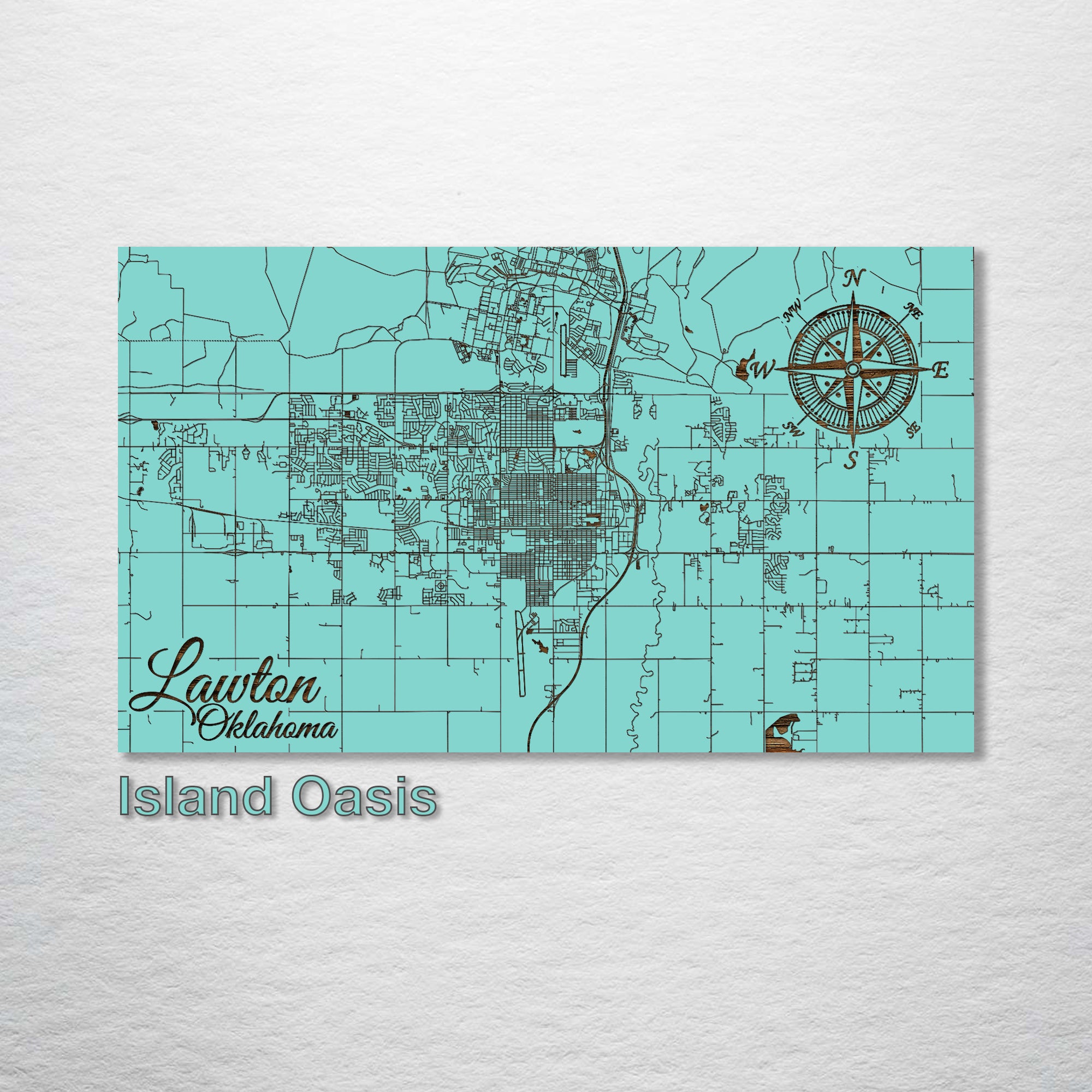 Lawton, Oklahoma Street Map Fire & Pine