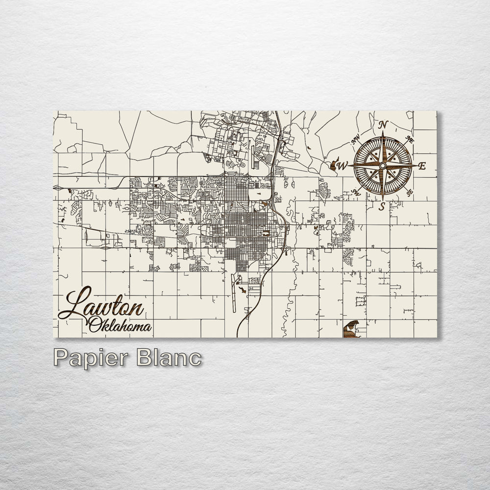 Lawton, Oklahoma Street Map - Fire & Pine