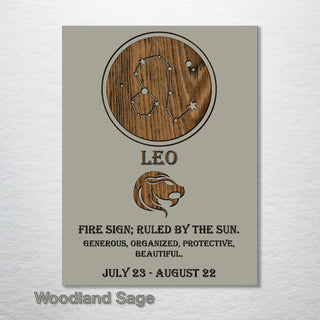 Leo Zodiac - Fire & Pine