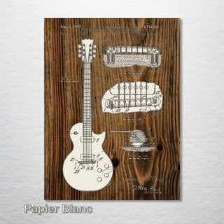 Les Paul Guitar 1955 (inverted) - Fire & Pine