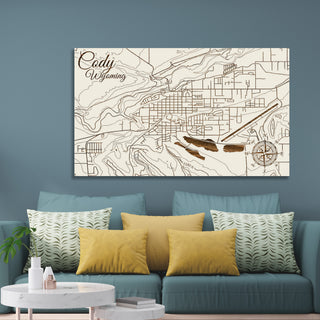 Cody, Wyoming Street Map