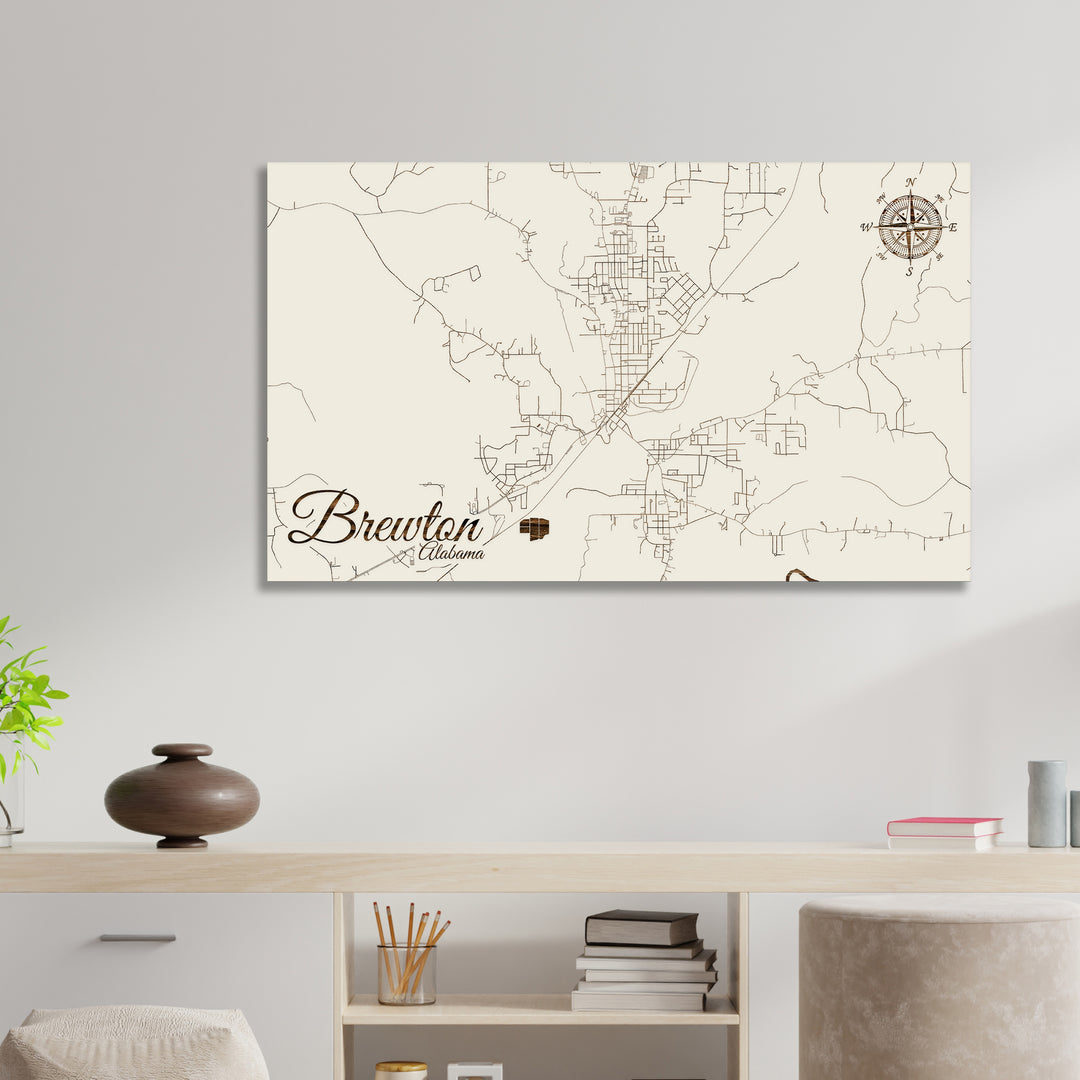 Brewton, Alabama Street Map