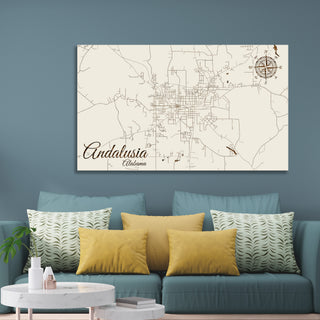 Andalusia, Alabama Street Map