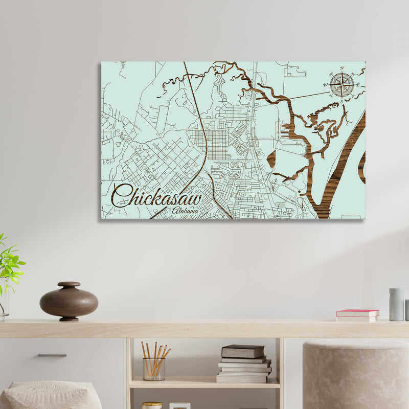 Chickasaw, Alabama Street Map
