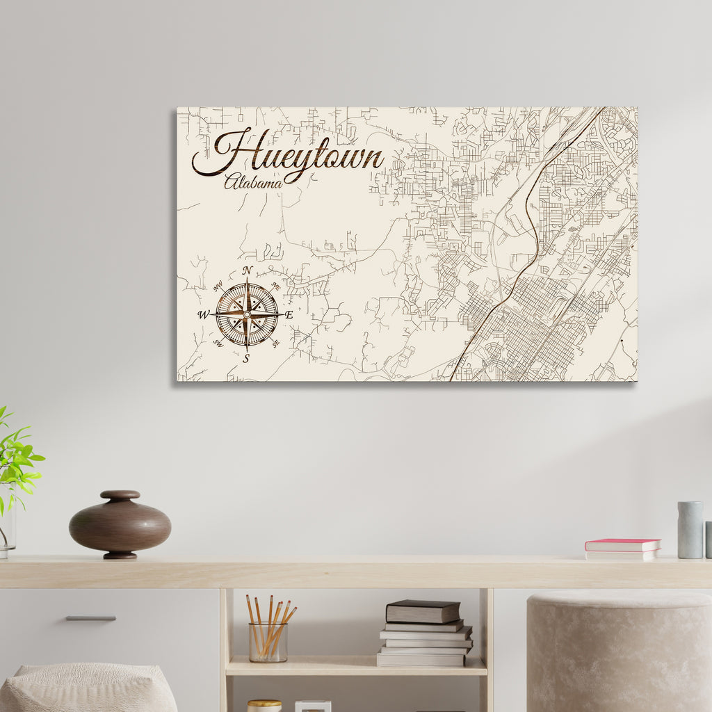 Hueytown, Alabama Street Map Fire & Pine