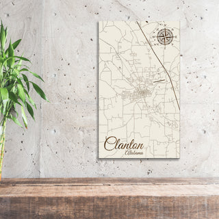 Clanton, Alabama Street Map