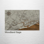 Little River, South Carolina Whimsical Map - Fire & Pine