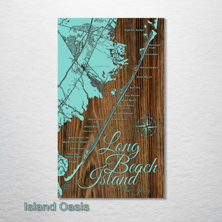 Long Beach Island, New Jersey Street Map - Fire & Pine