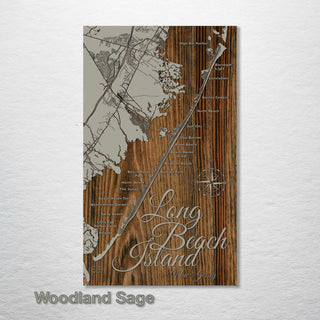 Long Beach Island, New Jersey Street Map - Fire & Pine