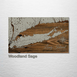 Long Island, New York Street Map - Fire & Pine