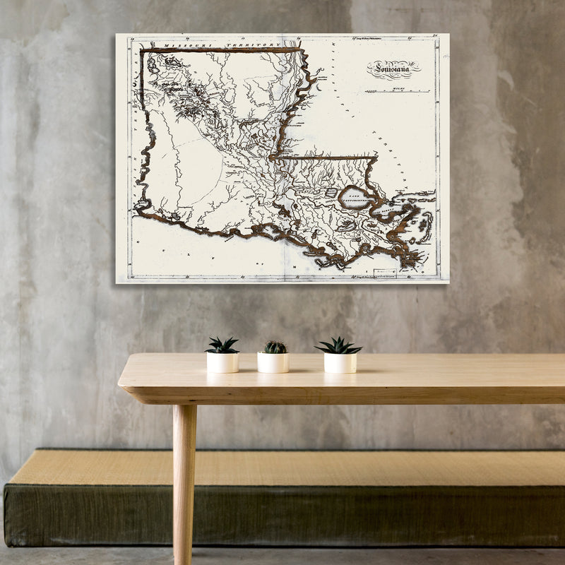Historic Louisiana Map