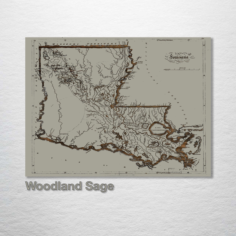 Historic Louisiana Map