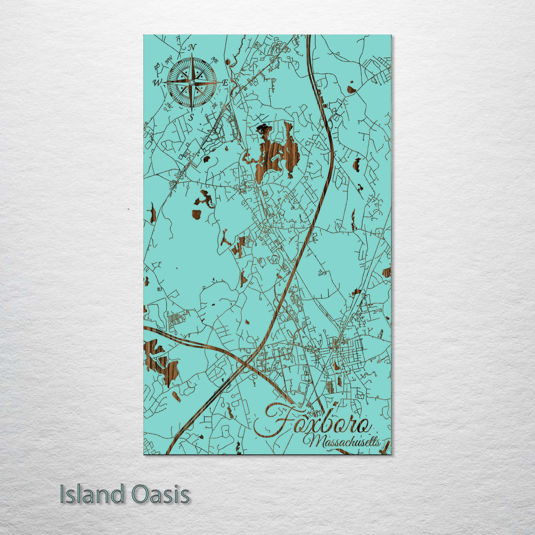 Foxboro, Massachusetts Street Map